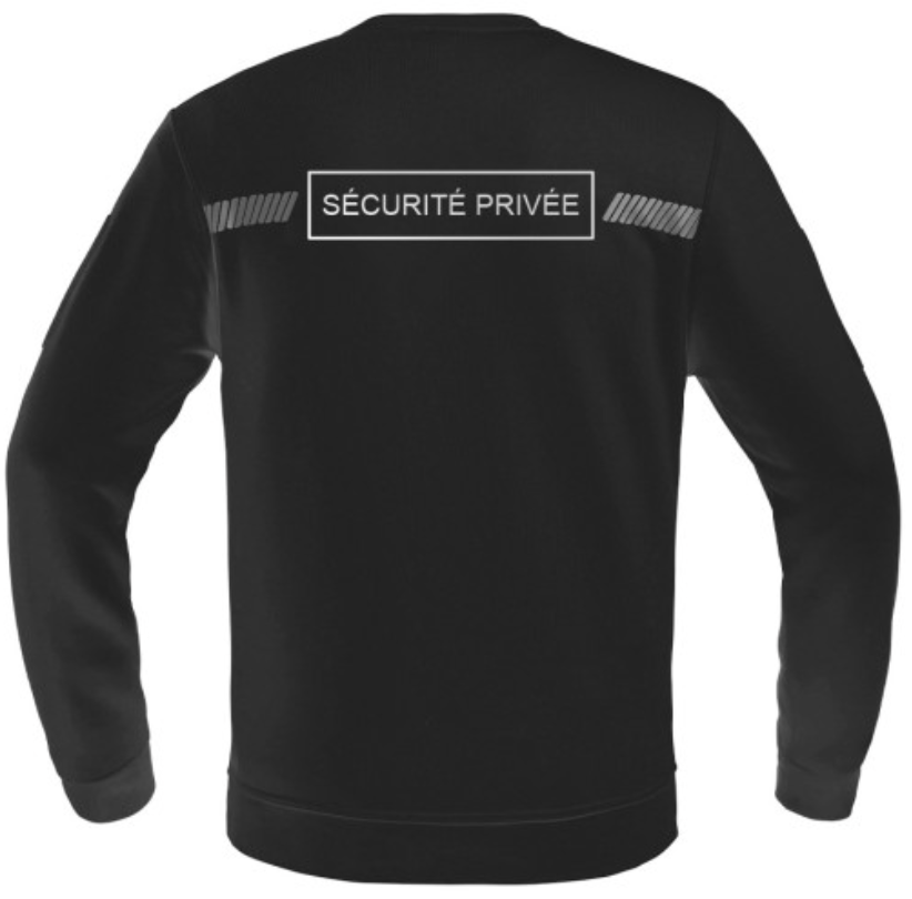 Sweat SÉCU-ONE Sécurité Privée noir (A10)