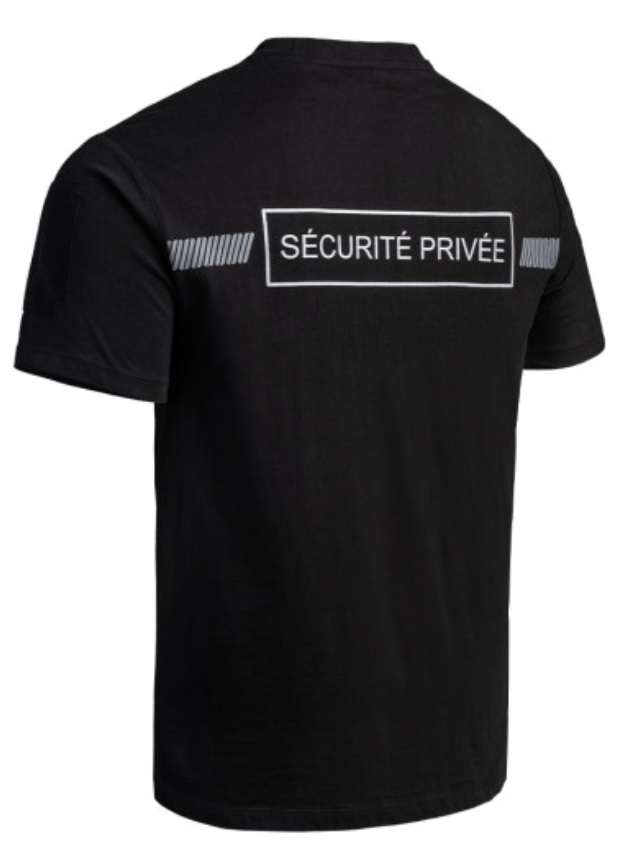 T-shirt SÉCU-ONE Sécurité Privée noir (A10)