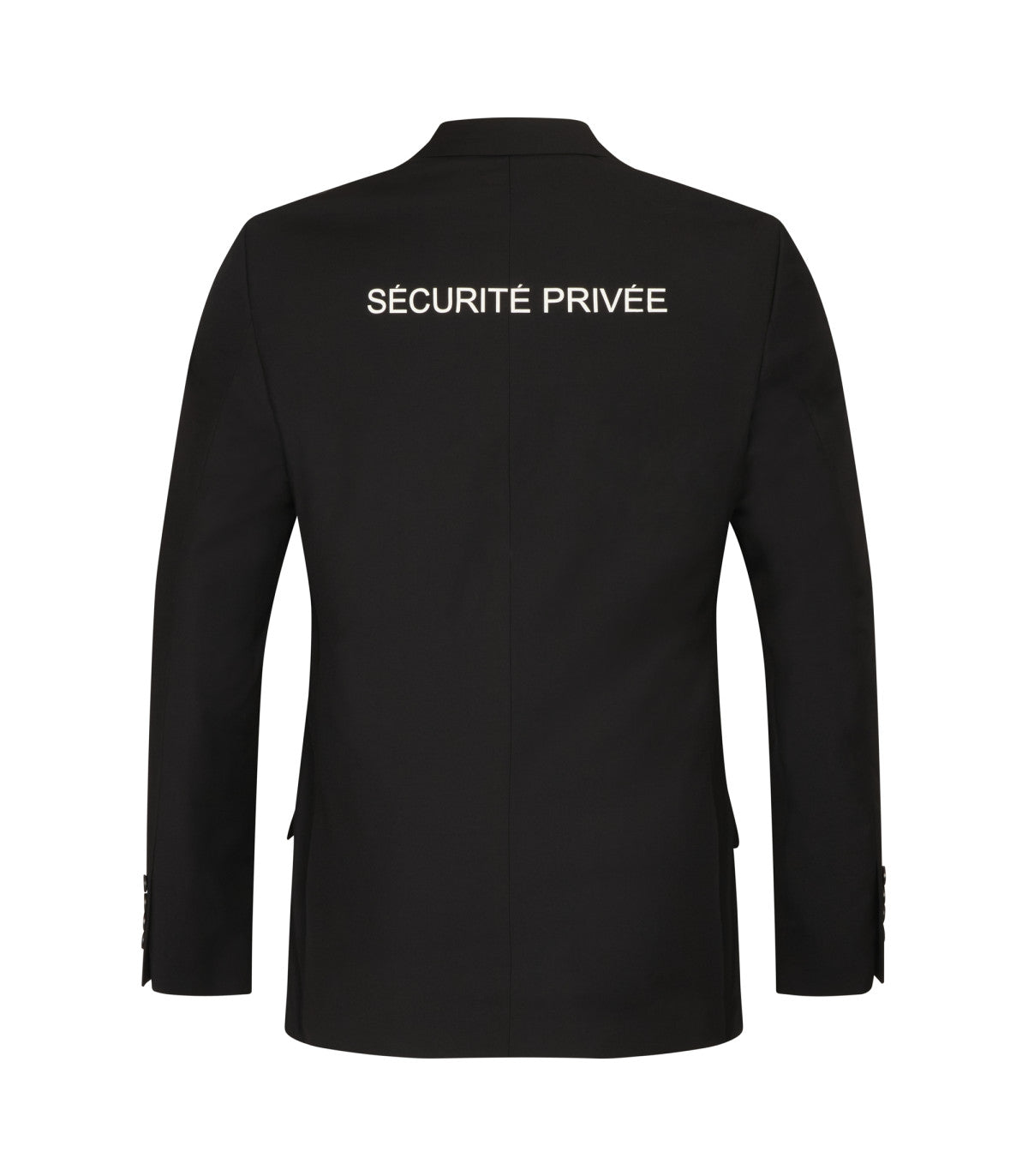 VESTE DE COSTUME SM10 SECURITE PRIVEE avec rectangle de velcro doux noir pour pochette Décret 180723