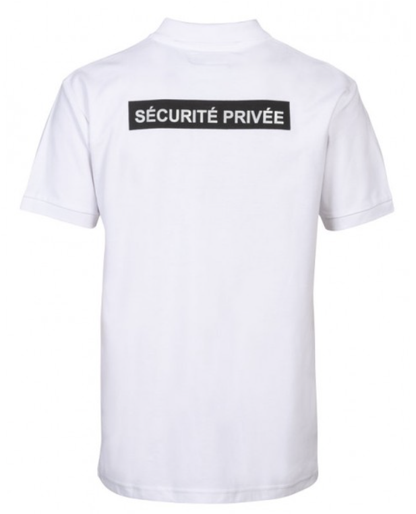 Polo coton sécurité grande fenêtre Noir ou Blanc (Cityguard)