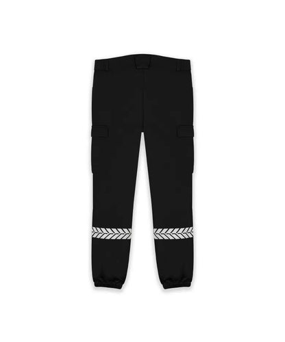 Pantalon Sécurité Privée noir avec bandes HV – GK SAFETEK®️
