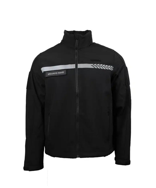 Softshell Sécurité Privée avec bandes HV – GK SAFETEK®️