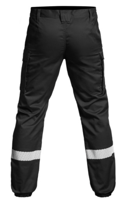 Pantalon SÉCU-ONE bas élastiqué HV-TAPE noir (A10)