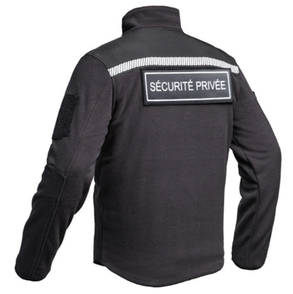 Veste Polaire SÉCU-ONE HV-TAPE Sécurité Privée noir (A10)
