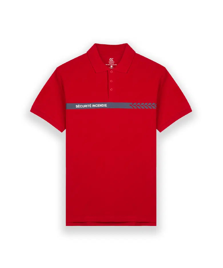 Polo manches courtes Sécurité Incendie – GK SAFETEK®
