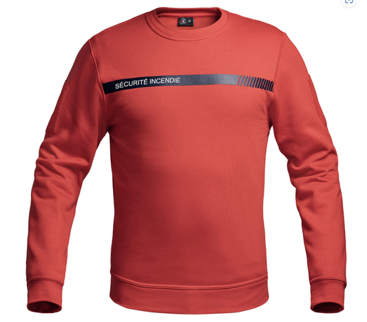 Sweat SÉCU-ONE Sécurité Incendie rouge (A10)