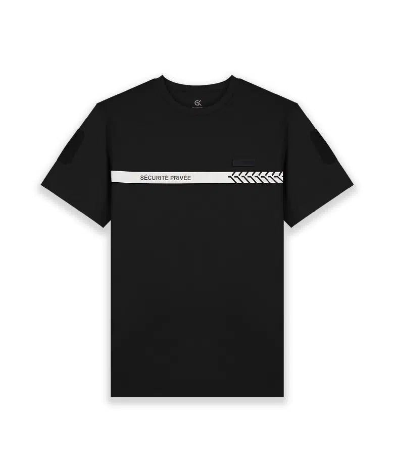 T-Shirt Sécurité Privée avec bande réfléchissante – GK SAFETEK®