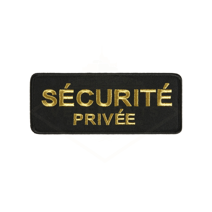 BRASSARD NOIR SECURITE PRIVEE (broderie dorée) VELCRO VVS