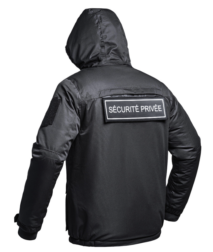 Blouson Hardshell SÉCU-ONE WF 150 flap Sécurité Privée noir A10