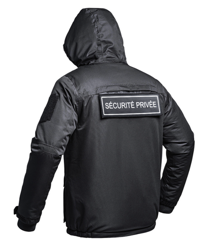 Blouson Hardshell SÉCU-ONE WF 150 flap Sécurité Privée noir A10