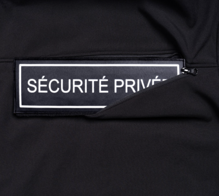 Blouson Hardshell SÉCU-ONE WF 150 flap Sécurité Privée noir A10