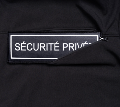 Blouson Hardshell SÉCU-ONE WF 150 flap Sécurité Privée noir A10