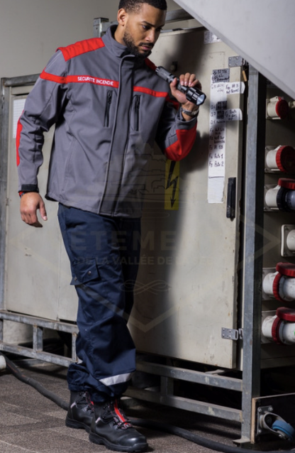 BLOUSON SOFTSHELL SSIAP ANTRHRACITE (VVS)