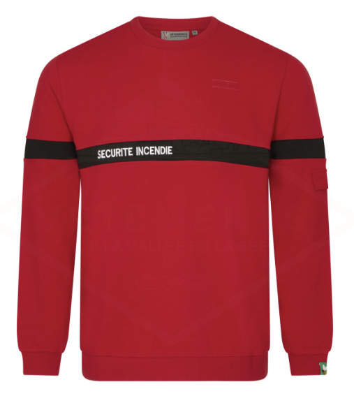 SWEAT SSIAP RBN | HOMME | marquage dos SECURITE PRIVEE (VVS)