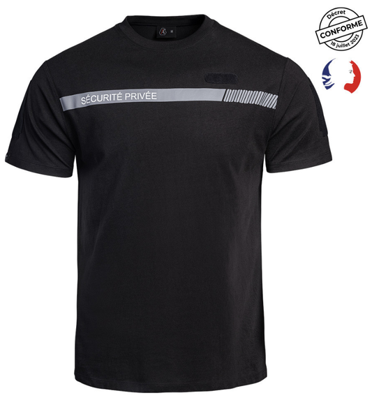T-shirt SÉCU-ONE Sécurité Privée noir (A10)