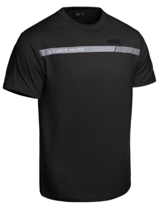 T-shirt SÉCU-ONE Sécurité Privée noir (A10)