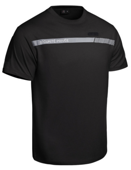 T-shirt SÉCU-ONE Sécurité Privée noir (A10)