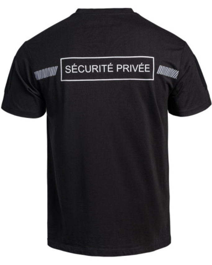 T-shirt SÉCU-ONE Sécurité Privée noir (A10)