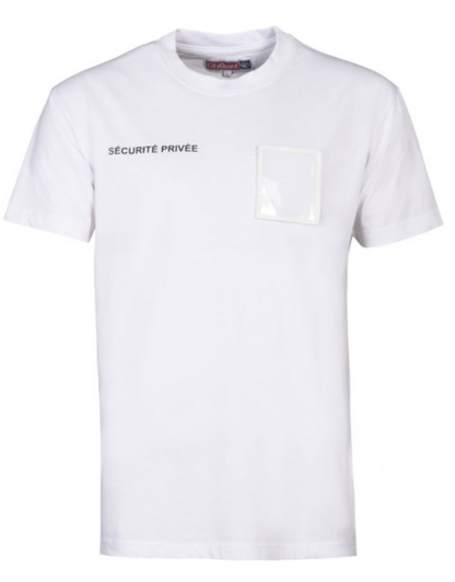 T-shirt Blanc sécurité grande fenêtre (CITYGUARD)