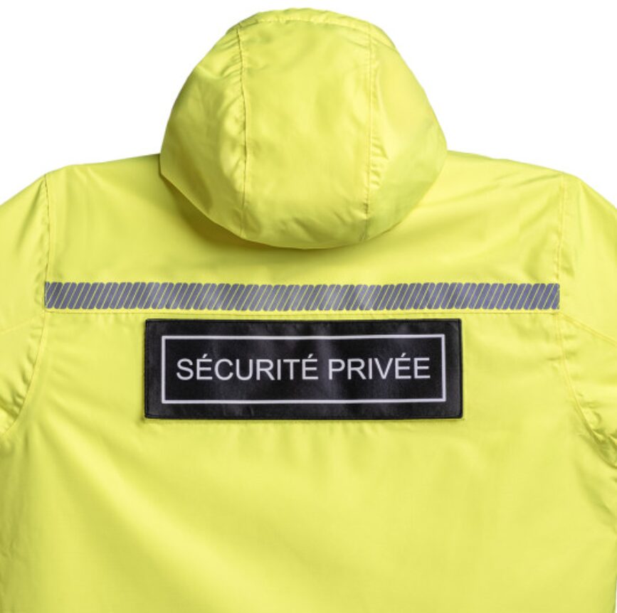 Parka Hardshell SÉCU-ONE WF 150 HV-TAPE Sécurité Privée jaune (A10)