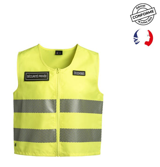Gilet sans manches SÉCU-ONE HV-TAPE jaune (A10)