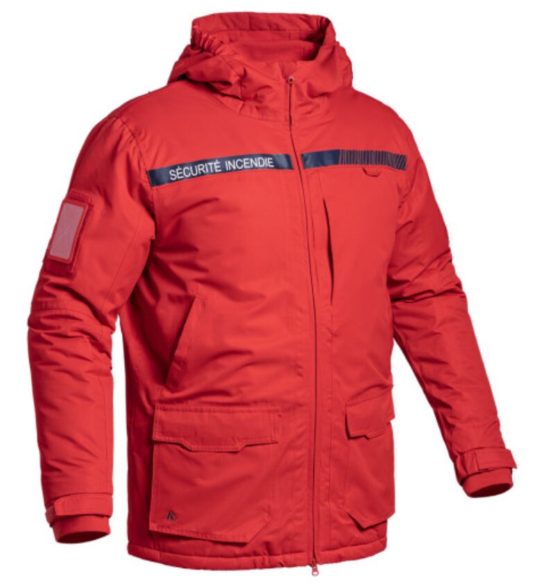 Parka Hardshell SÉCU-ONE WF 150 Sécurité Incendie rouge (A10)