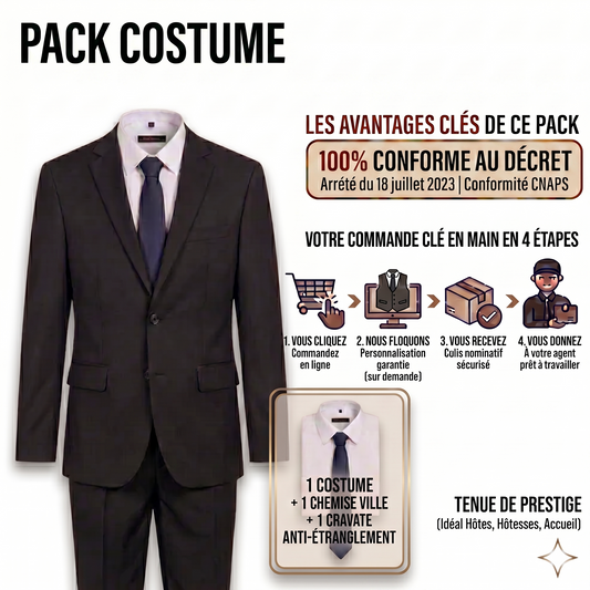 Pack Costume Simple (89,90 € HT) – Tenue Professionnelle de Ville