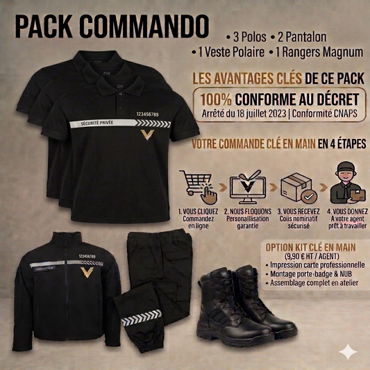 PACK COMMANDO (GK PRO / A10 SÉCU-ONE x MAGNUM) — 219,90 € HT