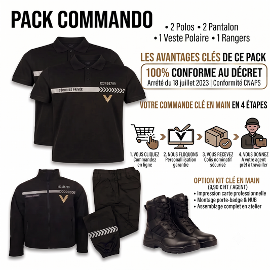 PACK COMMANDO —Tenue Complète de Terrain avec Flocage Cœur Inclus !