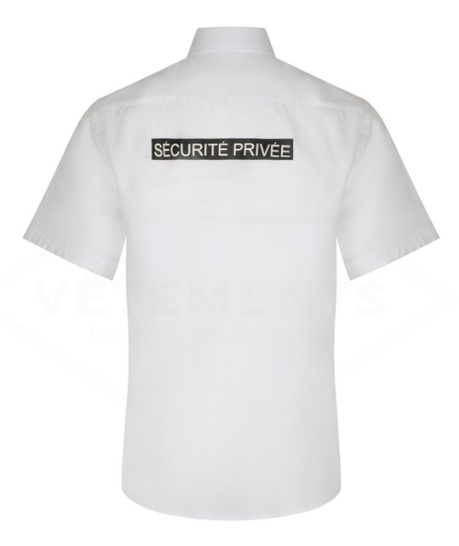 CHEMISETTE NON IRON SP | HOMME | marquage dos SECURITE PRIVEE (VVS)