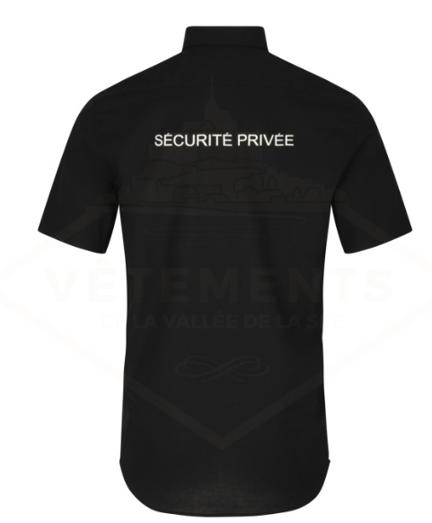 CHEMISETTE NON IRON SP | HOMME | marquage dos SECURITE PRIVEE (VVS)