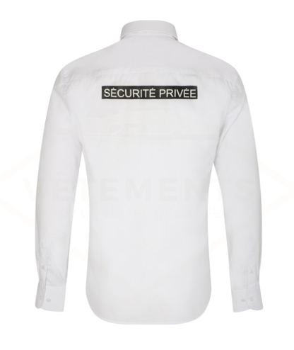 CHEMISE BLANCHE ML « SECURITE PRIVEE | HOMME (VVS)