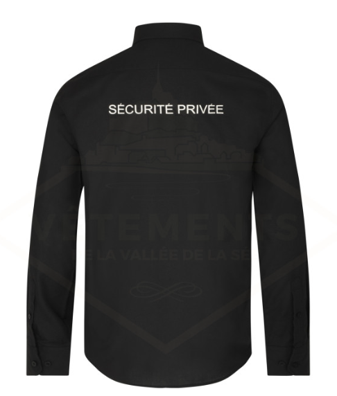 CHEMISE BLANCHE ML « SECURITE PRIVEE | HOMME (VVS)