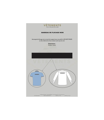 TRANSFERT FLEX NOIR 25,3X3,5 CM - PAQUET DE 500 VVS (décret 180723)