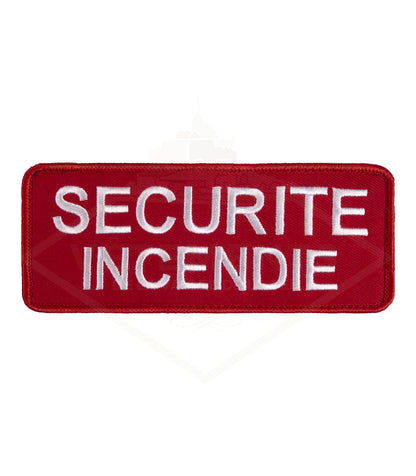 Lot de 10 BRASSARD ROUGE SECURITE INCENDIE VELCRO VVS