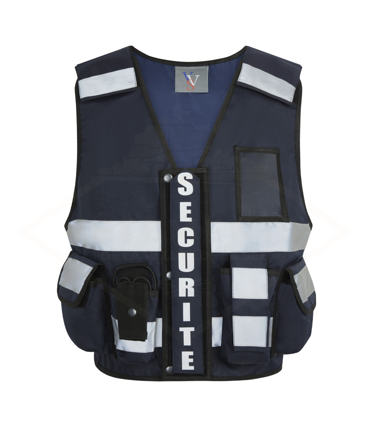 GILET THOR SECURITE PRIVEE avec pochette transparente rectangulaire Décret 180723
