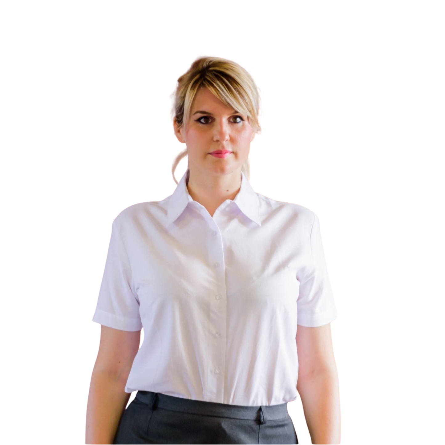 CHEMISIER OXFORD MANCHES COURTES VVS